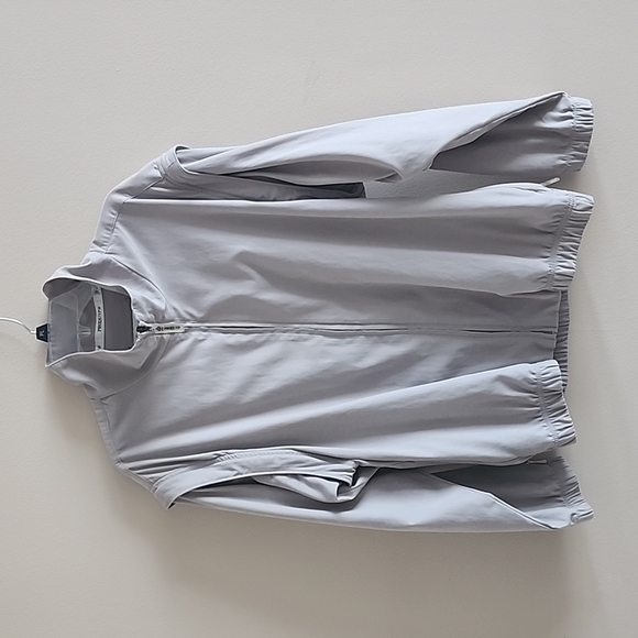 ProQuip WindShield Men's Jacket L Beige Weatherwear Removable Sleeves Full Zip - Picture 1 of 14